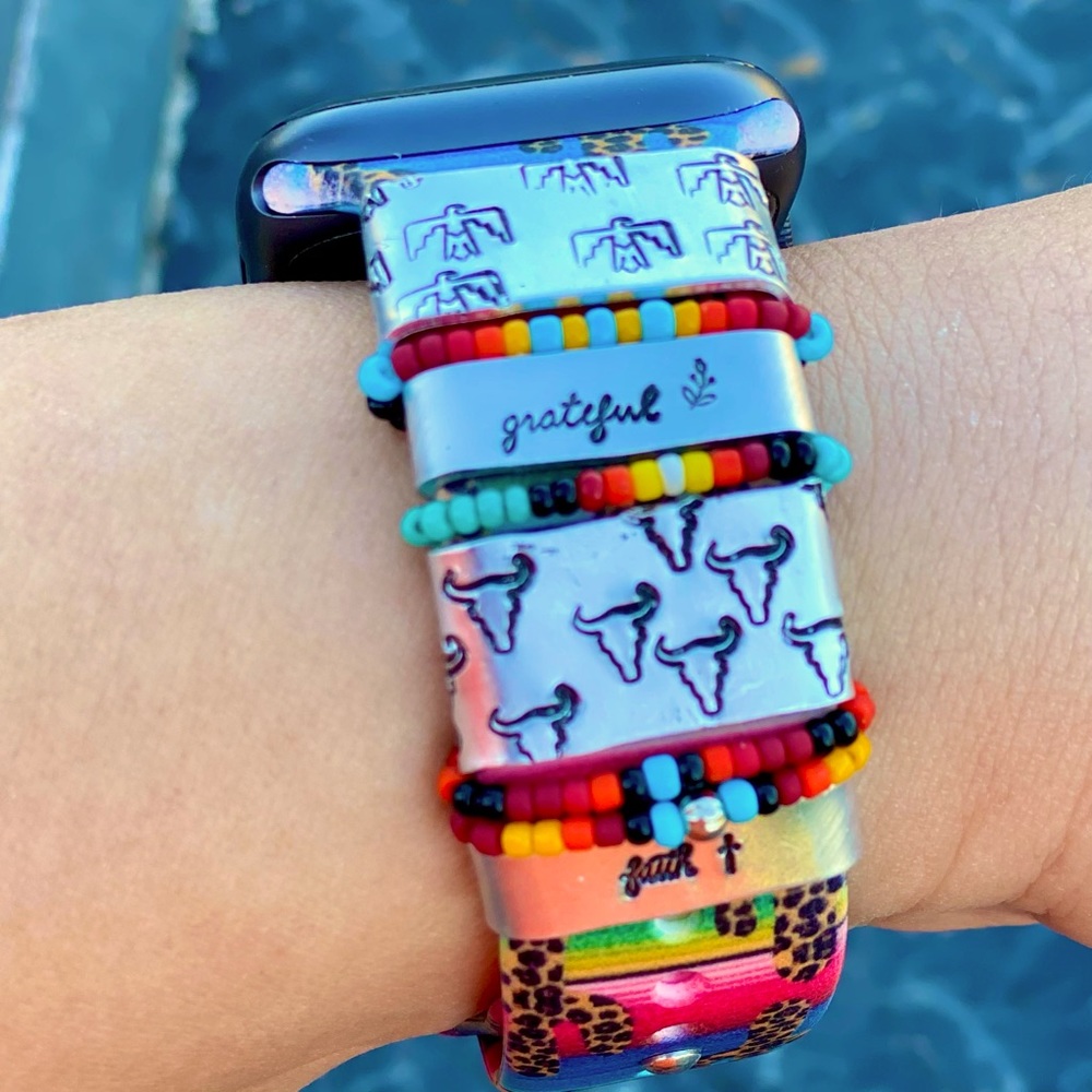 iWatch Stamped Metal Cuffs